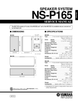 Yamaha NSP-165-Service-Manual 